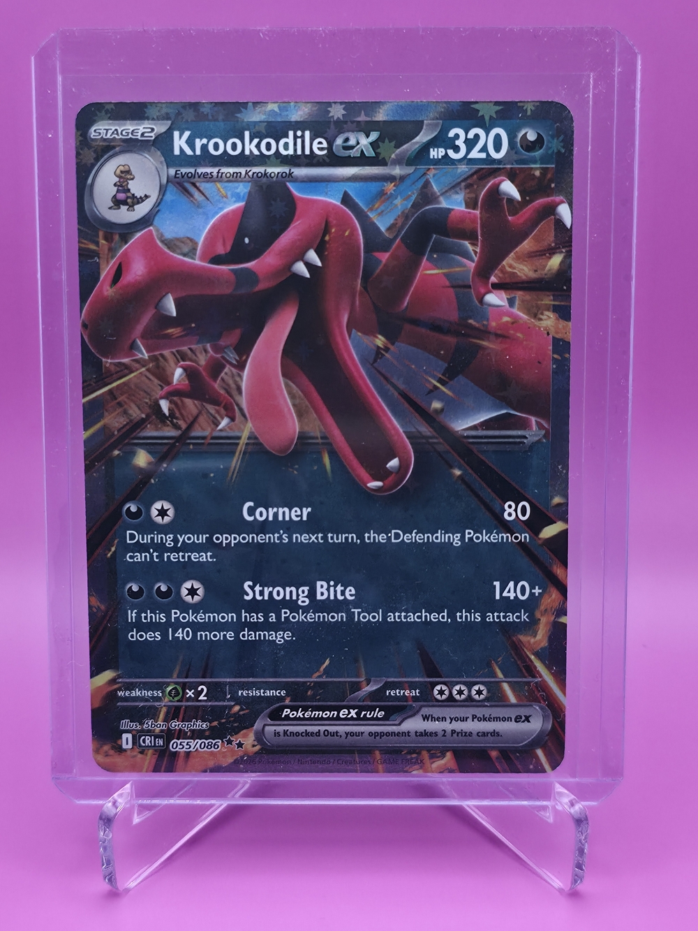Pokémon TCG - Krookodile ex - Chaos Rising - Double Rare - 055/086